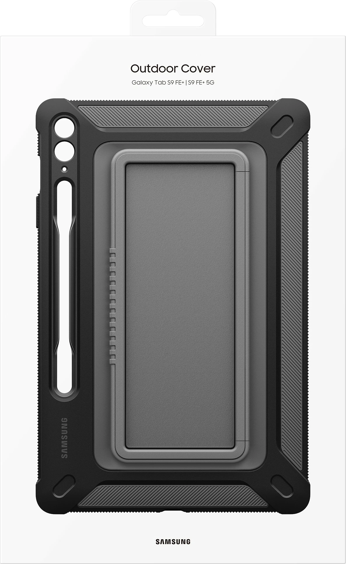 Mbështjellës Samsung Galaxy Tab S9 FE+ i zi, me pen loop dhe stand mode