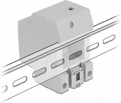 Prizë rryme DeLOCK CEE 7/3 për shinën DIN 35 mm, 16A 250V, 5 copë, gri