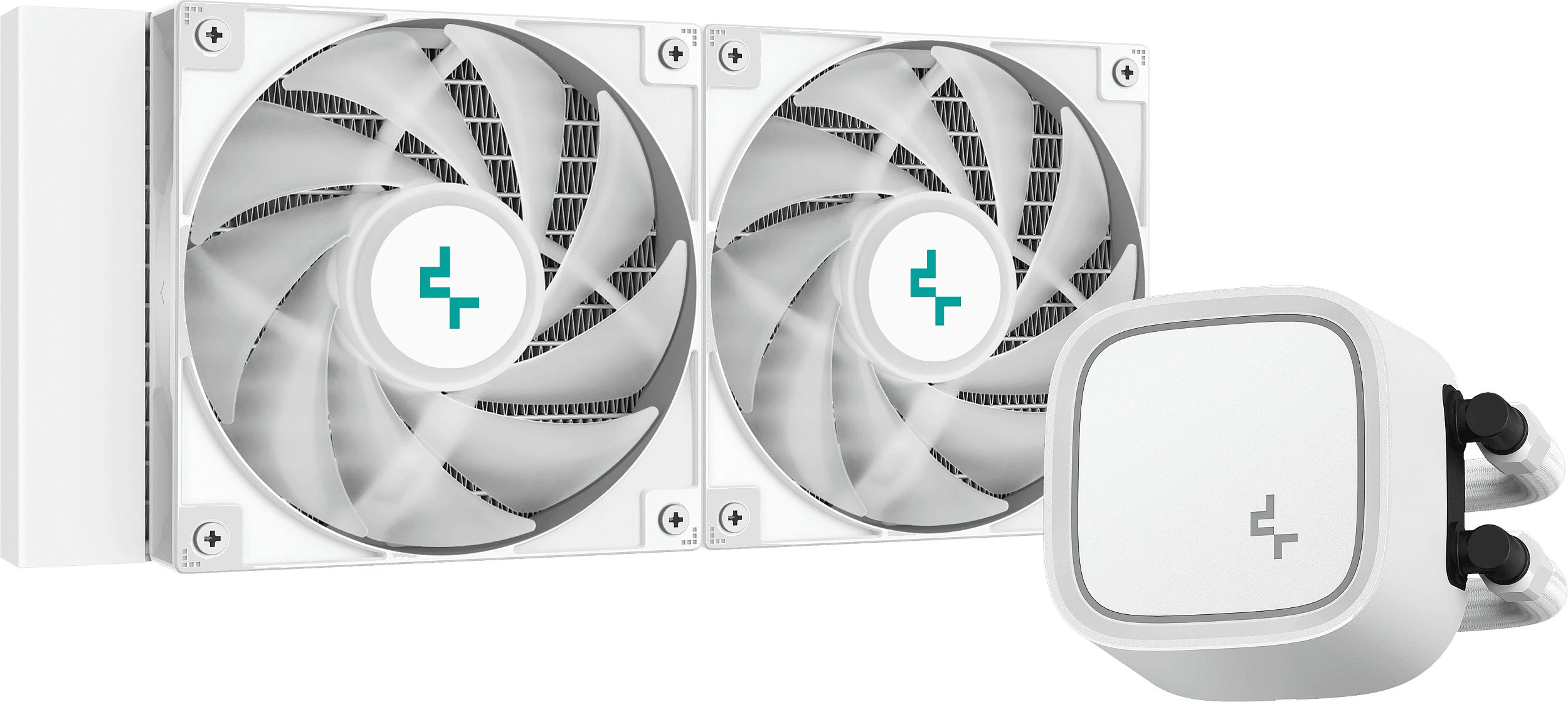 Ftohës uji për CPU DeepCool LE520 WH, radiator 240mm, ARGB, i bardhë