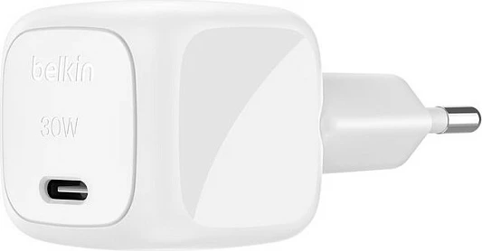 Karikues muri Belkin WCA008kq1MWH-B6, 30W USB-C PD, kabllo USB-C 1m, i bardhë