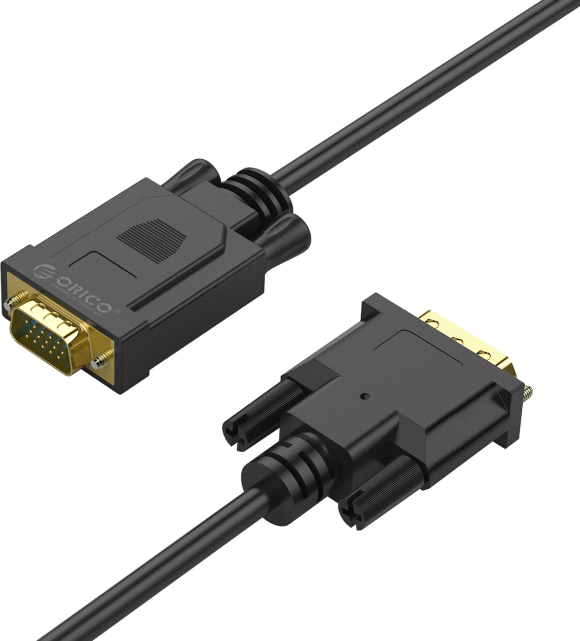 Kabllo adapter DVI në VGA Orico XD-DITV 5 m Full HD, e zezë