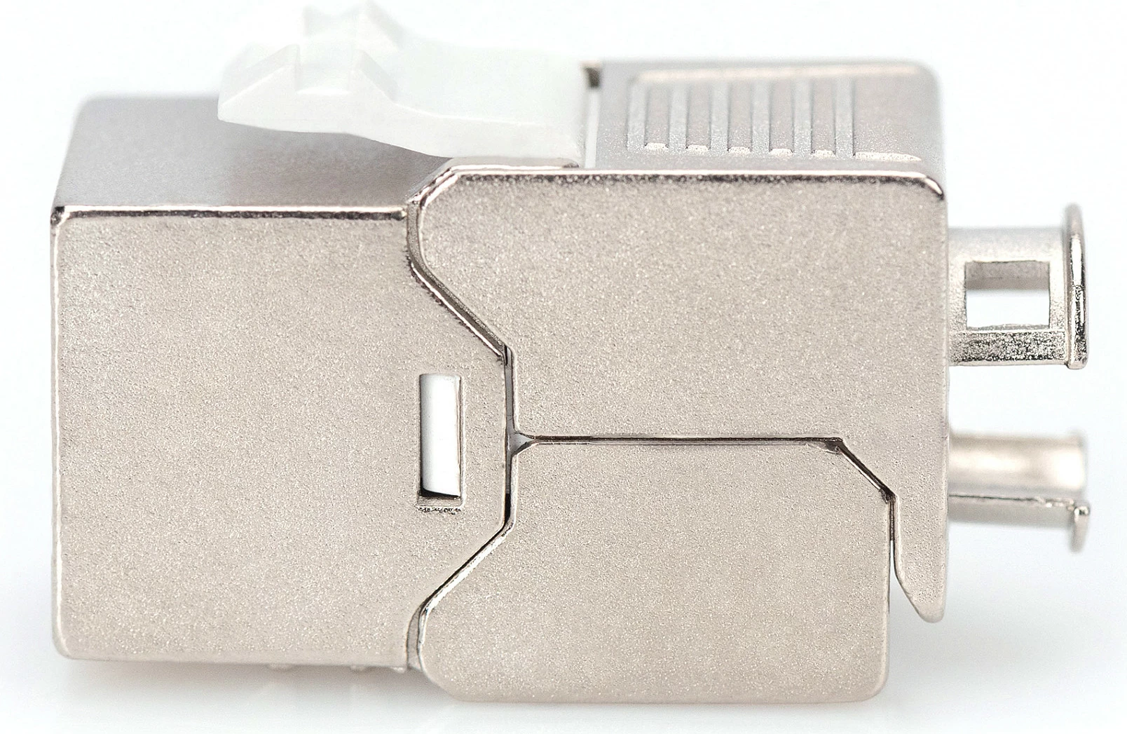 Modul Keystone Digitus DN-93612-1, CAT6A i mbrojtur, RJ-45 Female-Female, instalim pa vegla, argjend