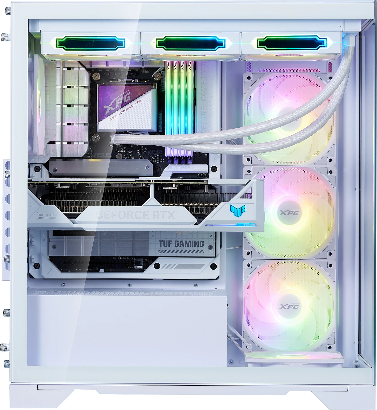 Kasë ADATA XPG INVADER X BTF Midi Tower, ATX/micro ATX/Mini-ATX, Tempered Glass, e bardhë