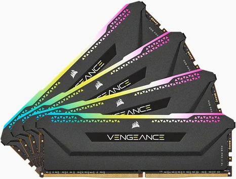 RAM Memorje Corsair Vengeance RGB 64GB (4x16GB) DDR4 3200MHz, e zezë