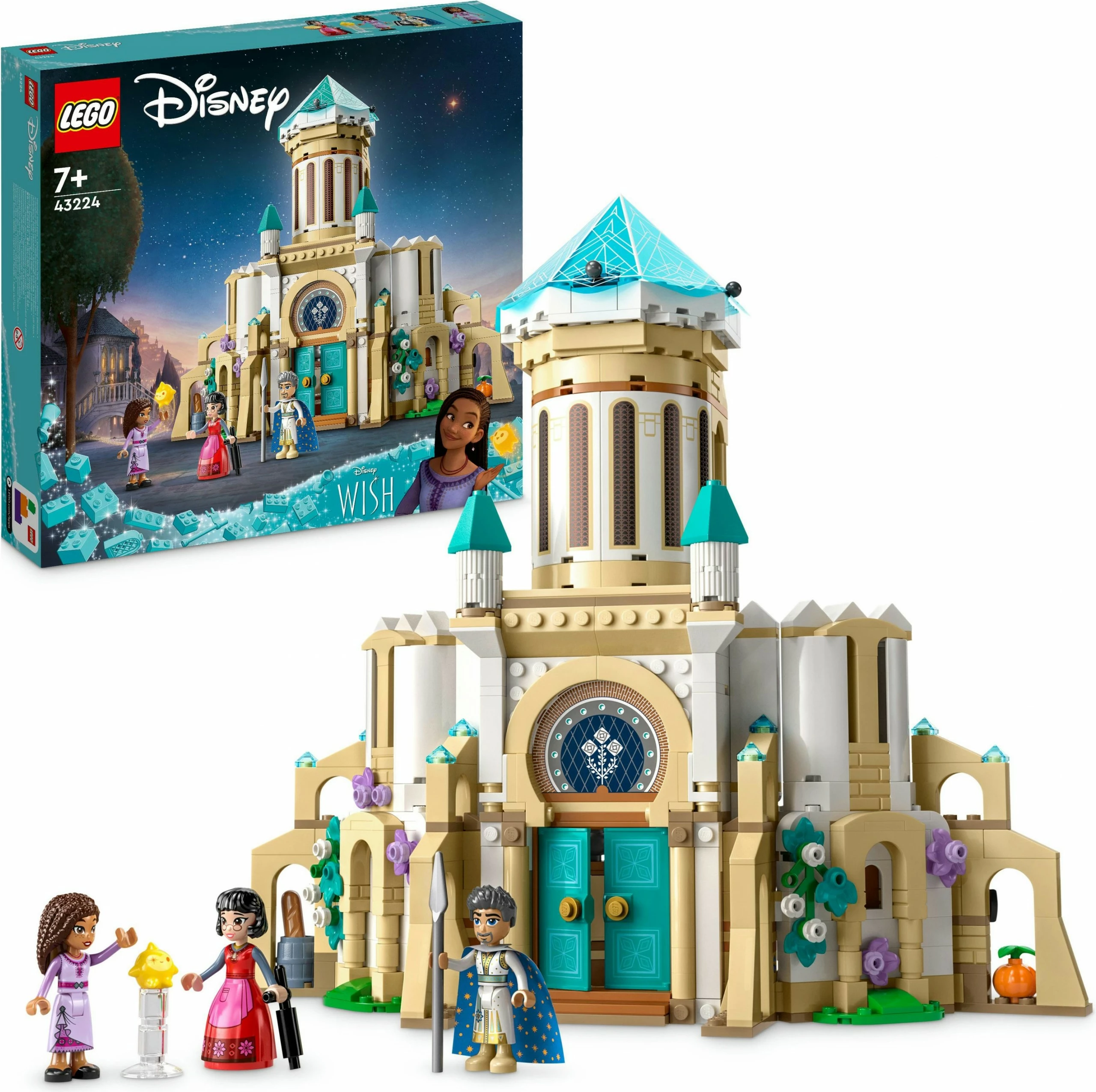Set ndërtimi LEGO Disney King Magnifico's Castle 43224, 613 pjesë, shumëngjyrësh