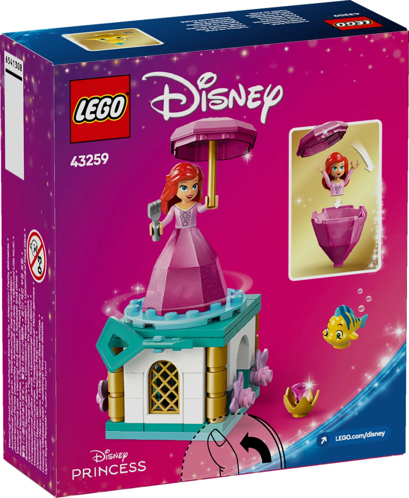 Set ndërtimi LEGO Disney Princess 43259 Arielle, 93 pjesë, multikolor