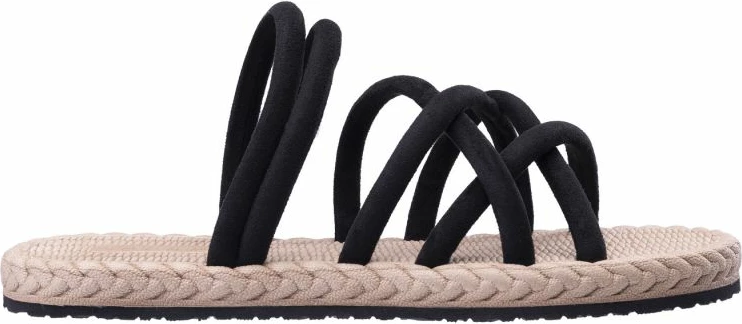 Papuqe për femra Iguana, bezhë e zeza