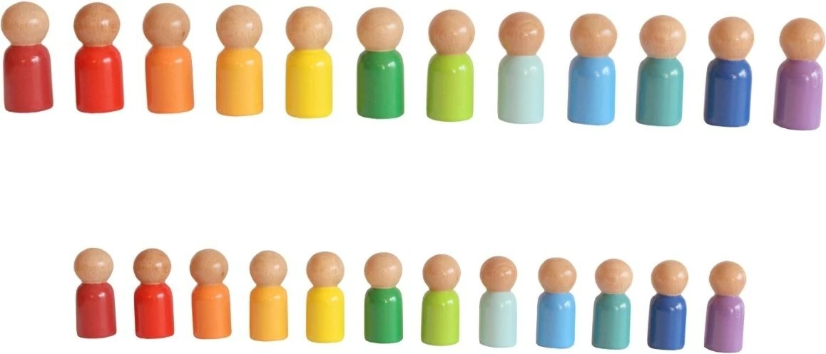 Lodra prej druri shumëngjyrëshe Skye Decor, Waldorf - Rainbow Baby