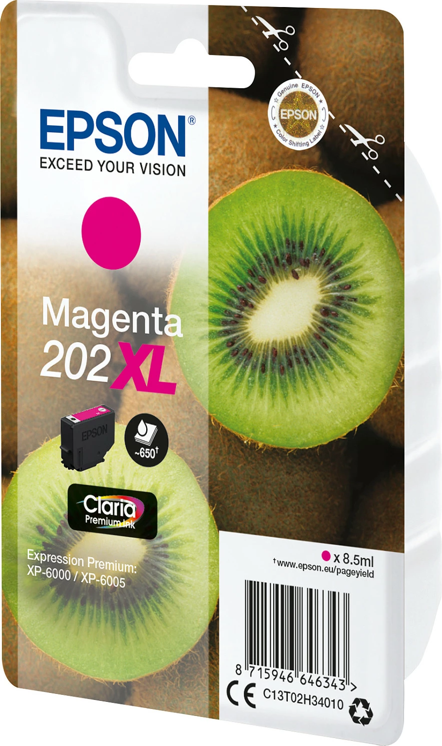 Toner Epson 202XL Claria Premium, Magenta, High Yield, 8.5ml