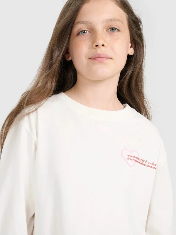 Maicë me mëngë të gjata oversized për fëmijë 4f [Madhësia: 134]