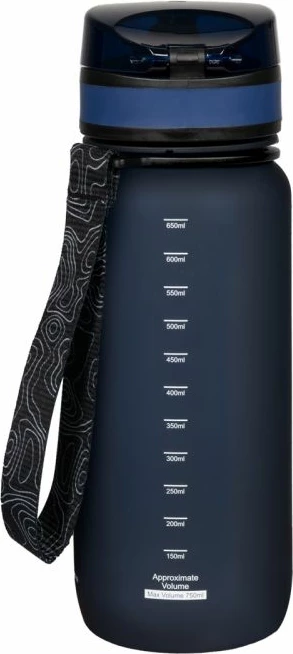 Shishe uji Alpinus Trysil 650 ml për aktivitete sportive, ngjyrë blu e errët