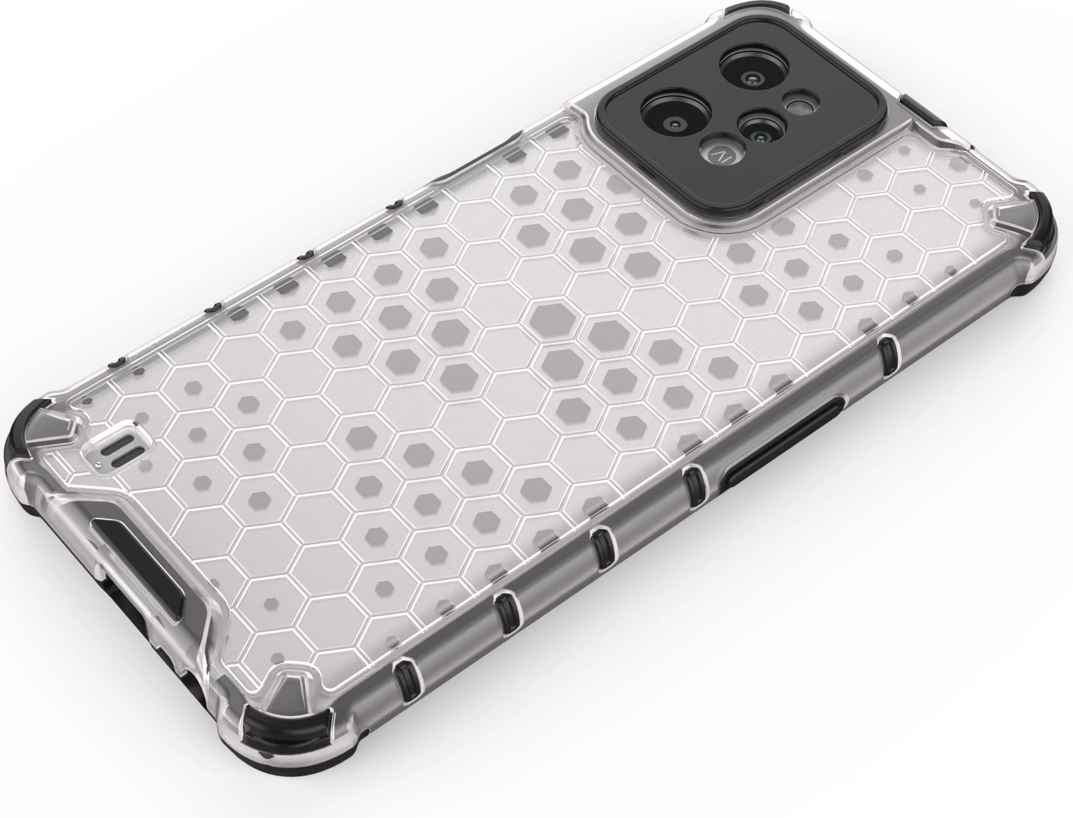 Mbështjellës Hurtel Honeycomb për Realme C31, Transparent