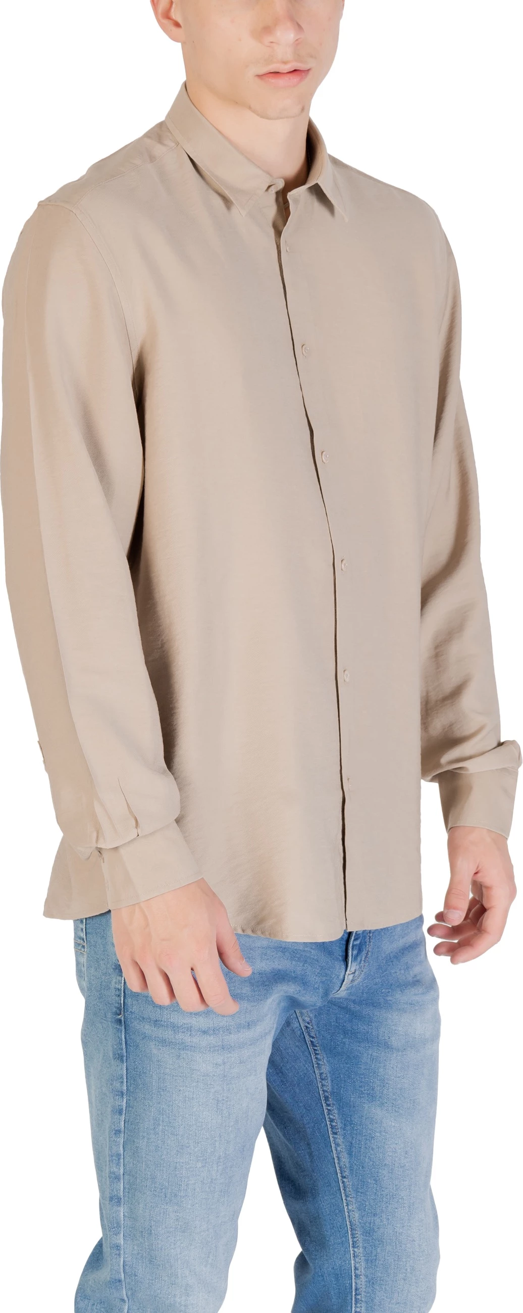 Këmishë për meshkuj Antony Morato Napoli Regular Fit MMSL00752-FA400082, bezhë [Madhësia: XXL]