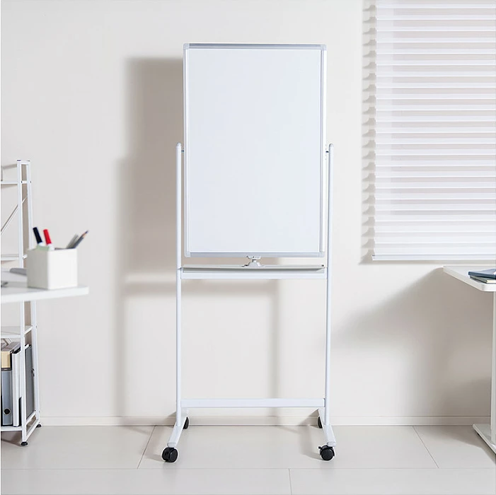 Tabela e bardhë Dry Erase LogiLink, mobile, dyanshme, metal, 60x90cm