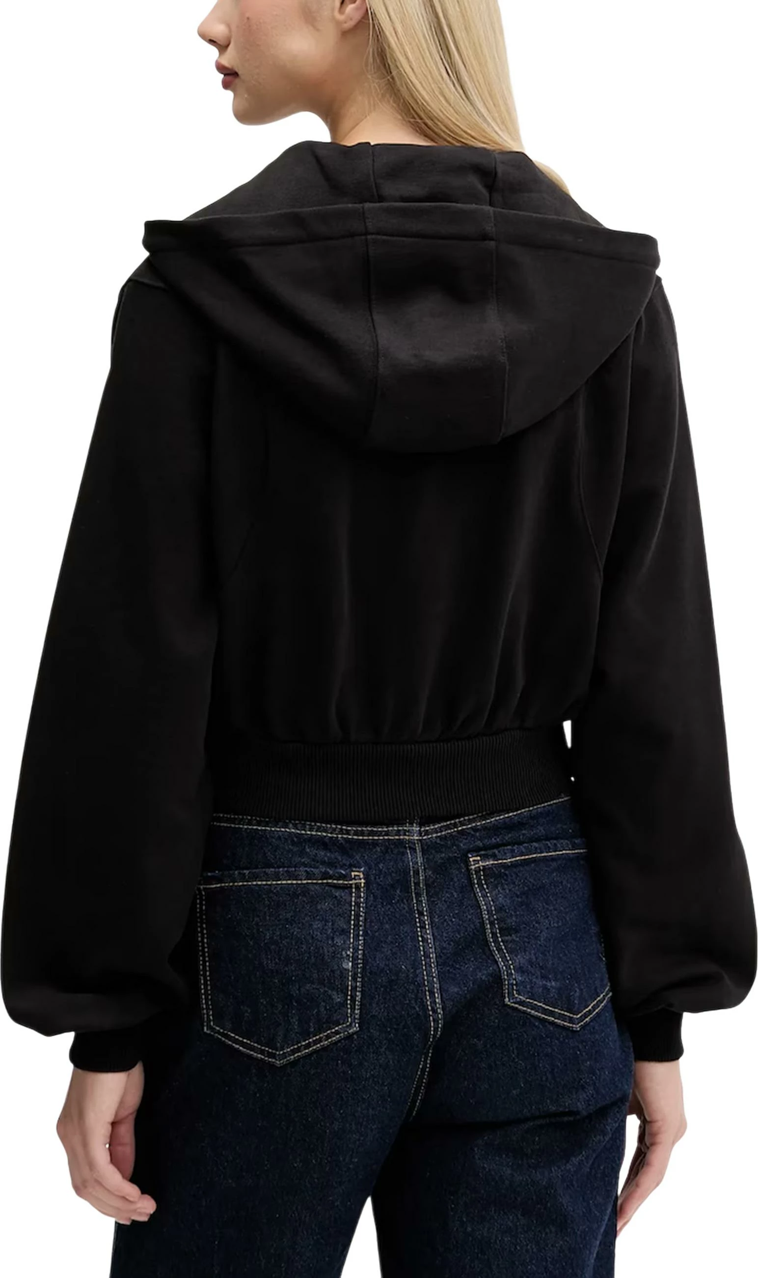 Duks i shkurtë me zinxhir për femra Tommy Hilfiger Jeans TJW RLX CRP S-FLAG Z DW0DW21590, i zi [Madhësia: L]