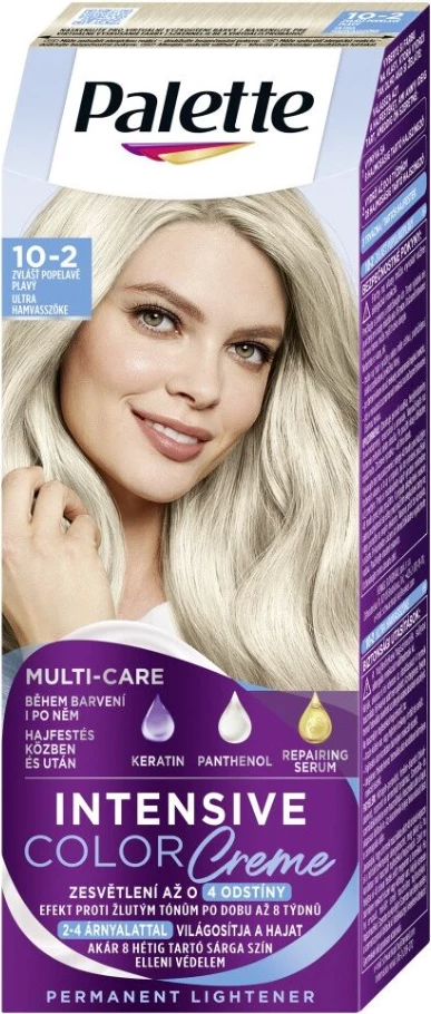 Ngjyrë për flokë Palette, 10-2 Bionde Ash, 50 ml