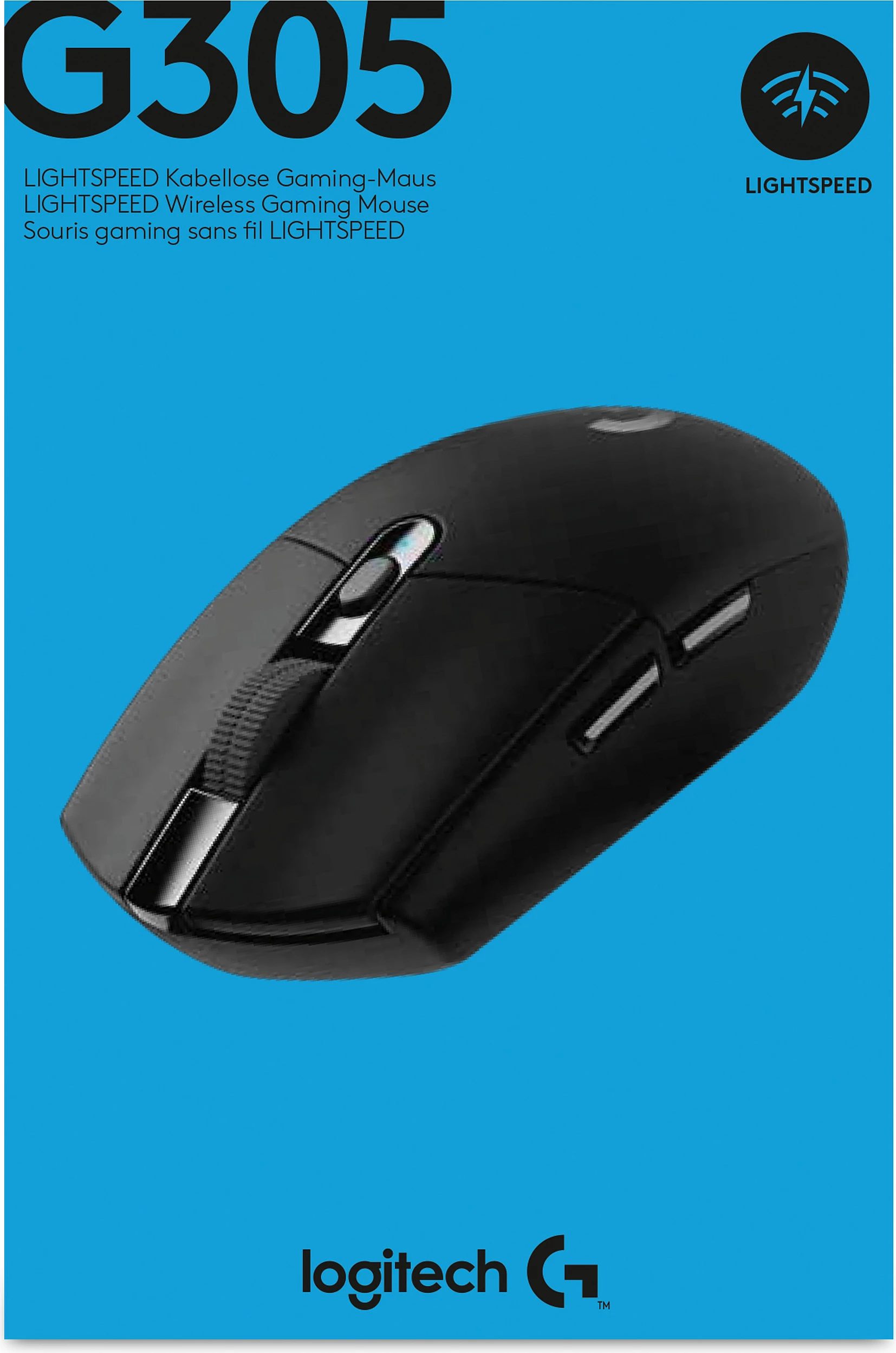 Maus Logitech G G305 LIGHTSPEED, Wireless, 12000 DPI, i zi