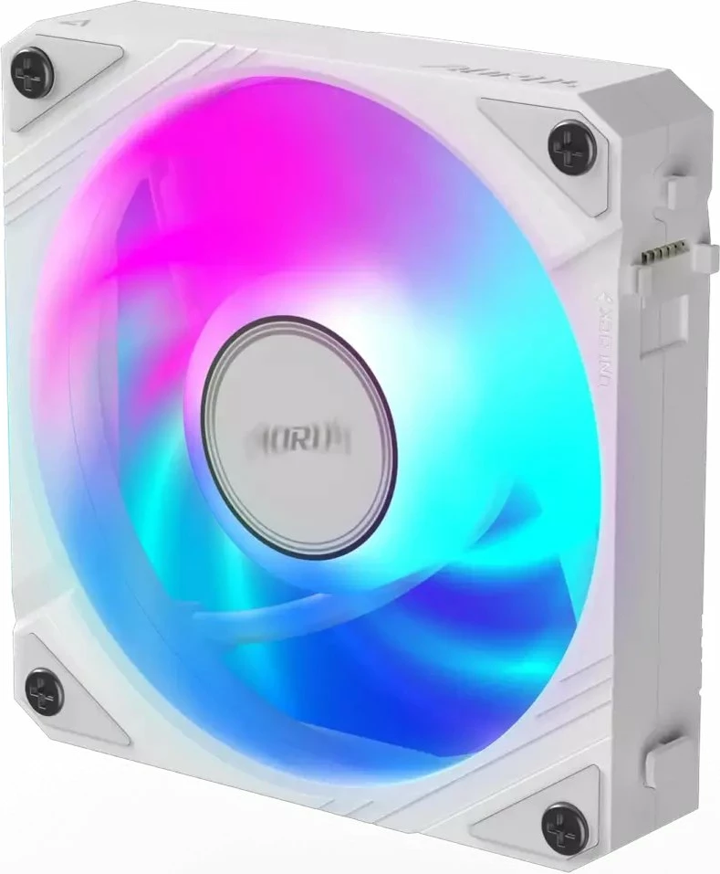 Ventilator kasë PC Gigabyte AORUS EZ Chain Fan 120 Ice GP-ECFAN1201 ICE, 120mm ARGB PWM 4-pin, 2000rpm, i bardhë, 1 copë