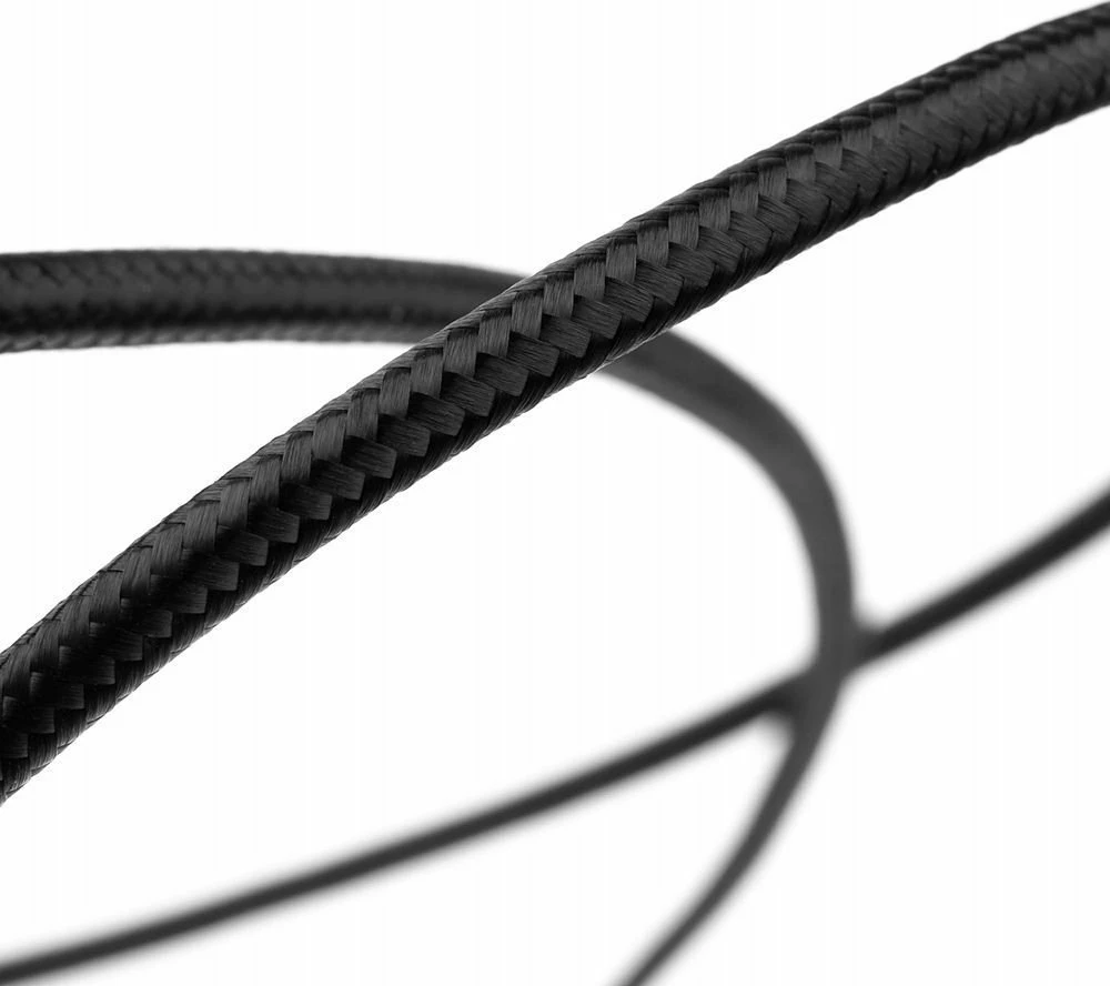 Kabllo USB-C Fixed FIXDB-CC12-BK 1.2m 100W e thurur, e zezë, me organizues ngjitës dhe shirit Velcro