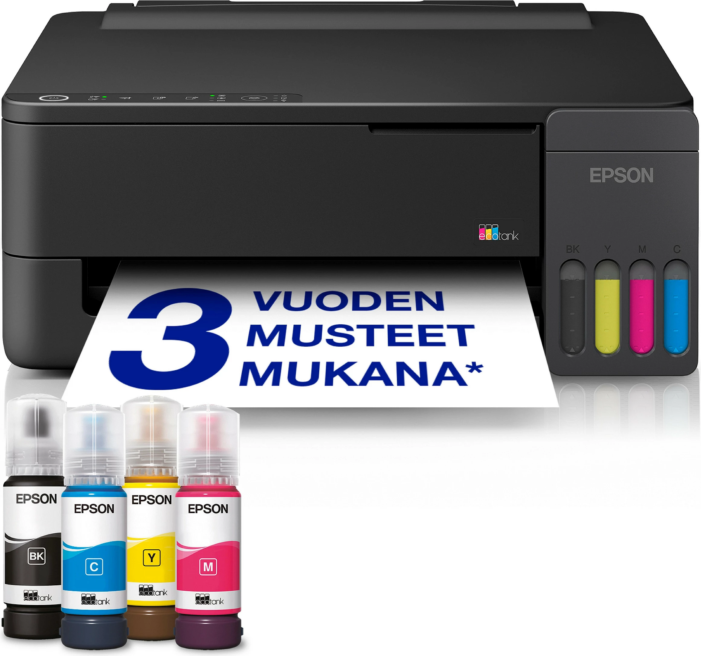 Printer Epson EcoTank ET-1910, inkjet me ngjyra, A4, 11 faqe/min, i zi