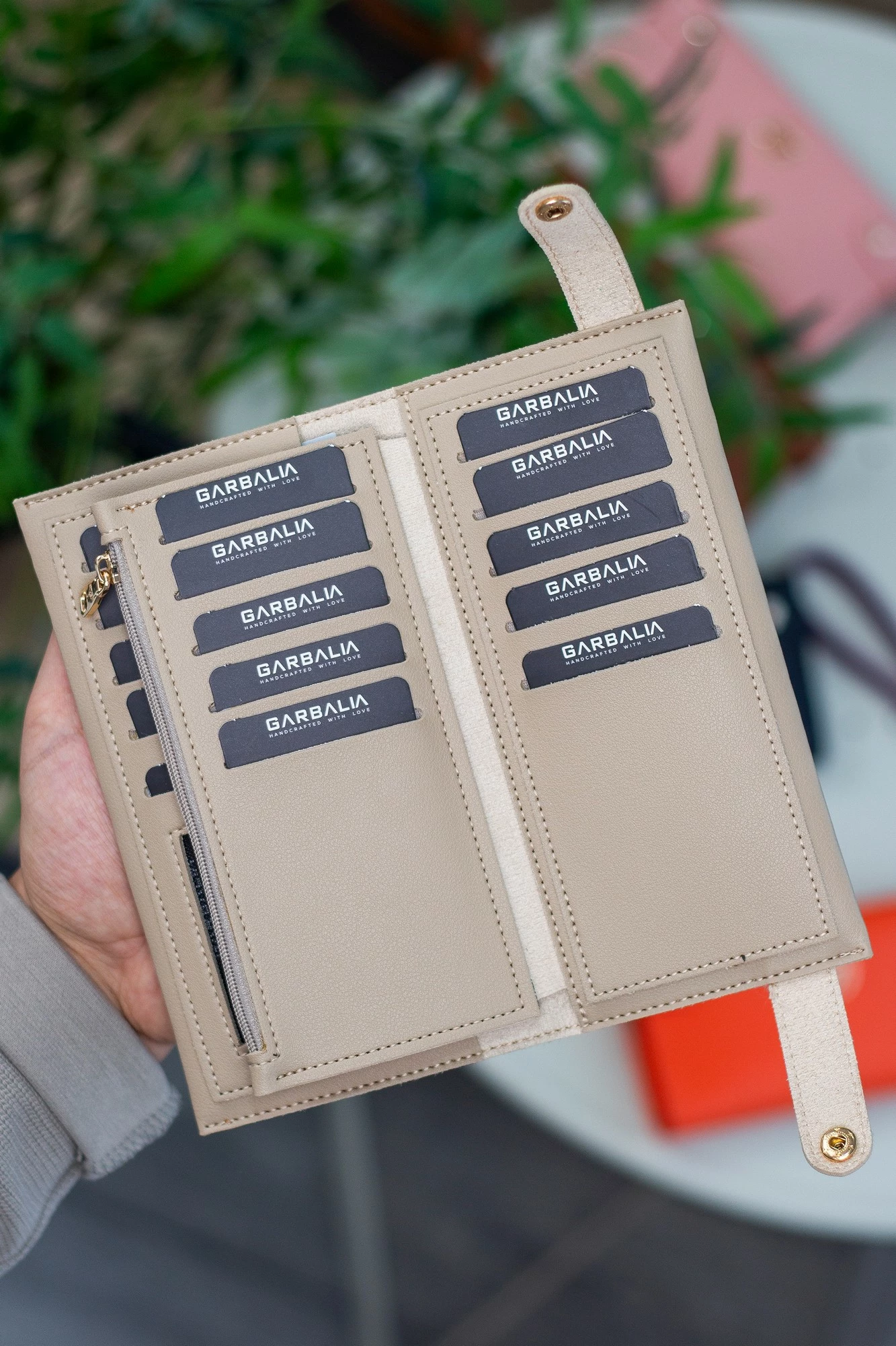 Portofol për gra Zoozie Bags, bezhë, Tiran