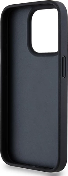 Mbështjellës DKNY Mono Stripe & Metal Logo për iPhone 15 Pro, i zi