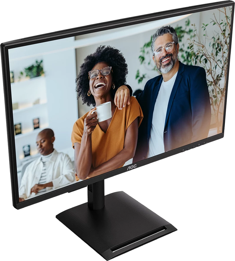 Monitor AOC Q27P4CV 27\", QHD IPS 120Hz, USB-C PD 90W, KVM, RJ45 2.5G, altoparlantë, i zi