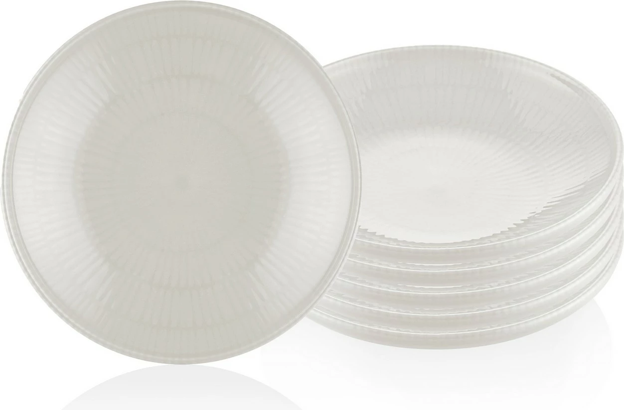Set pjatash (6 copë), Hermia, krem, NON0016