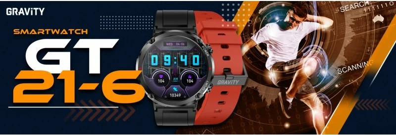 Smartwatch Gravity për të gjithë, kuqe