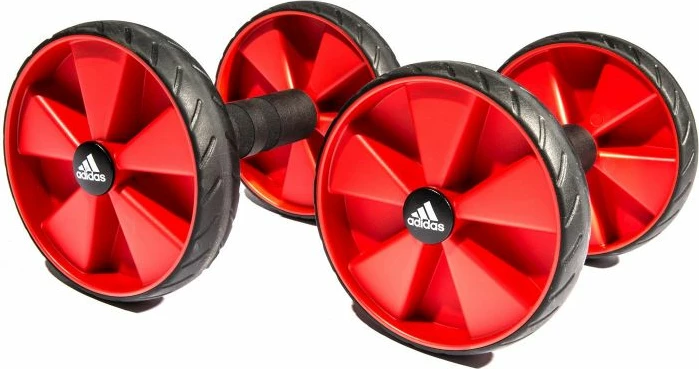 Rrotat e fitnesit për forcimin e trupit adidas ADAC-11604, 2 copë, të zeza dhe të kuqe