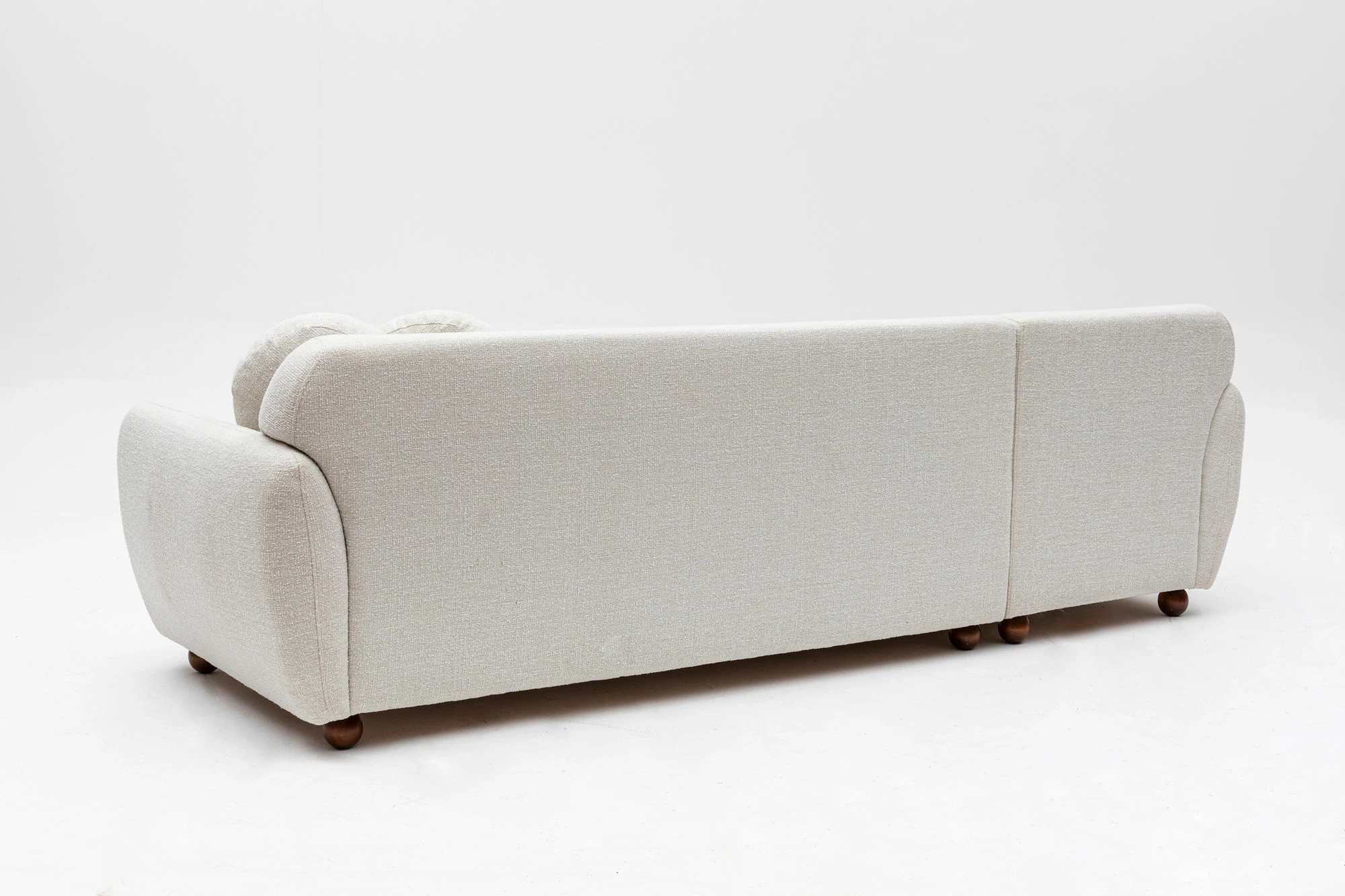 Këndare Eddy majtas, ngjyrë e bardhë, Atelier del Sofa