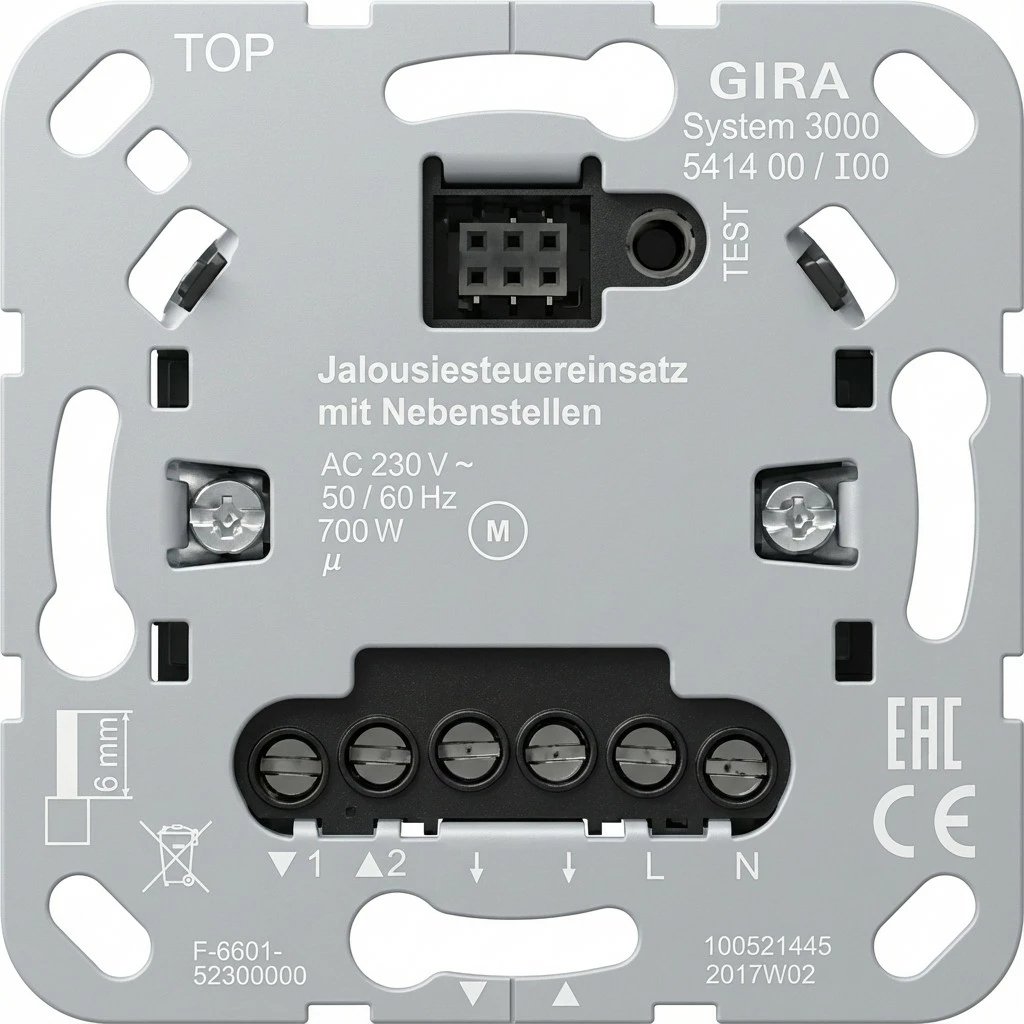 Modul kontrolli roletash GIRA System 3000 541400, 230V, 700W