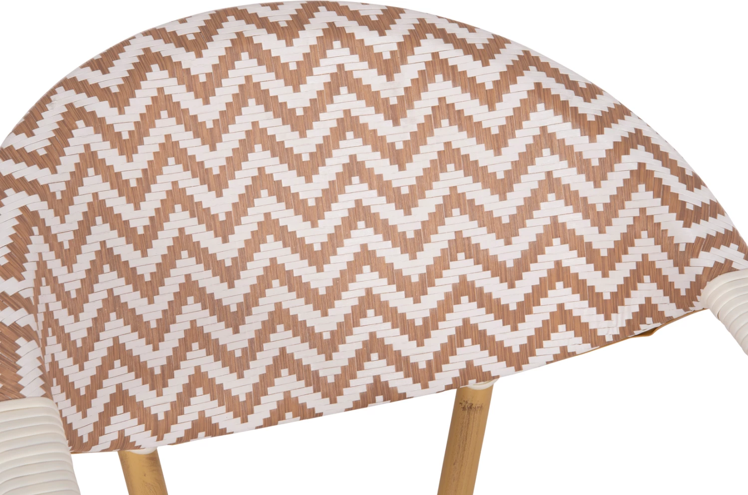 Karrige alumini FH5861.03 pamje bambu kafe-bardhë 56.5x56.5x82 cm