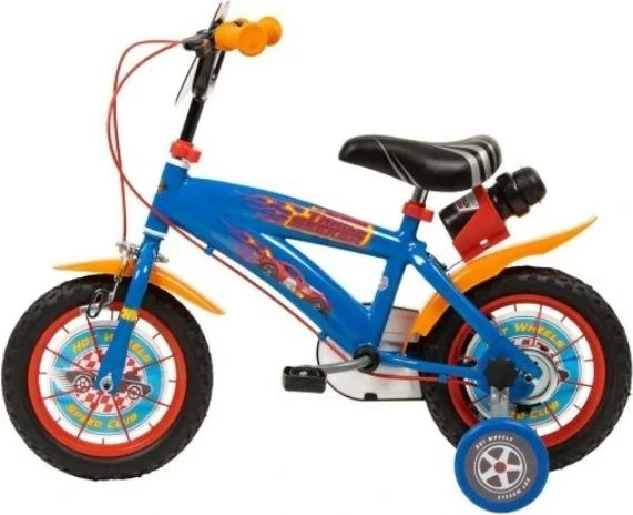 Biçikletë fëmijësh TOIMSA HOT WHEELS 1268, 12 inç, Blu, me 4 rrota