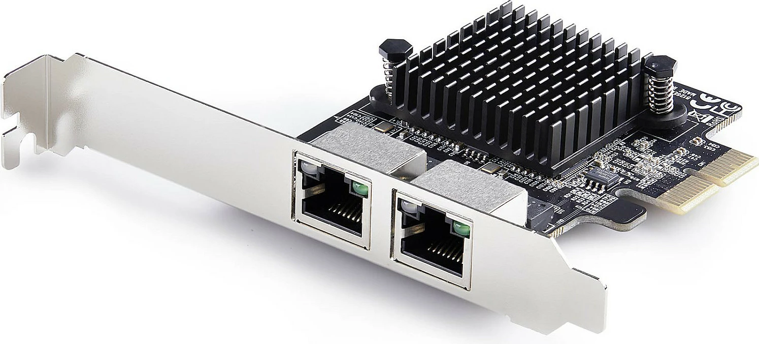 Kartë rrjeti PCIe StarTech 2-Port 5G, Realtek RTL8126, 2x RJ-45, 5000 Mbit/s, e zezë