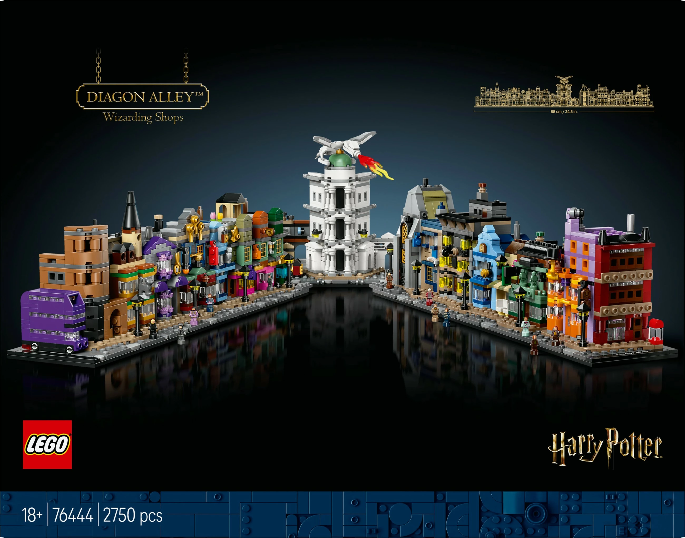 Set ndërtimi LEGO Harry Potter Die Zauberläden der Winkelgasse, shumëngjyrësh