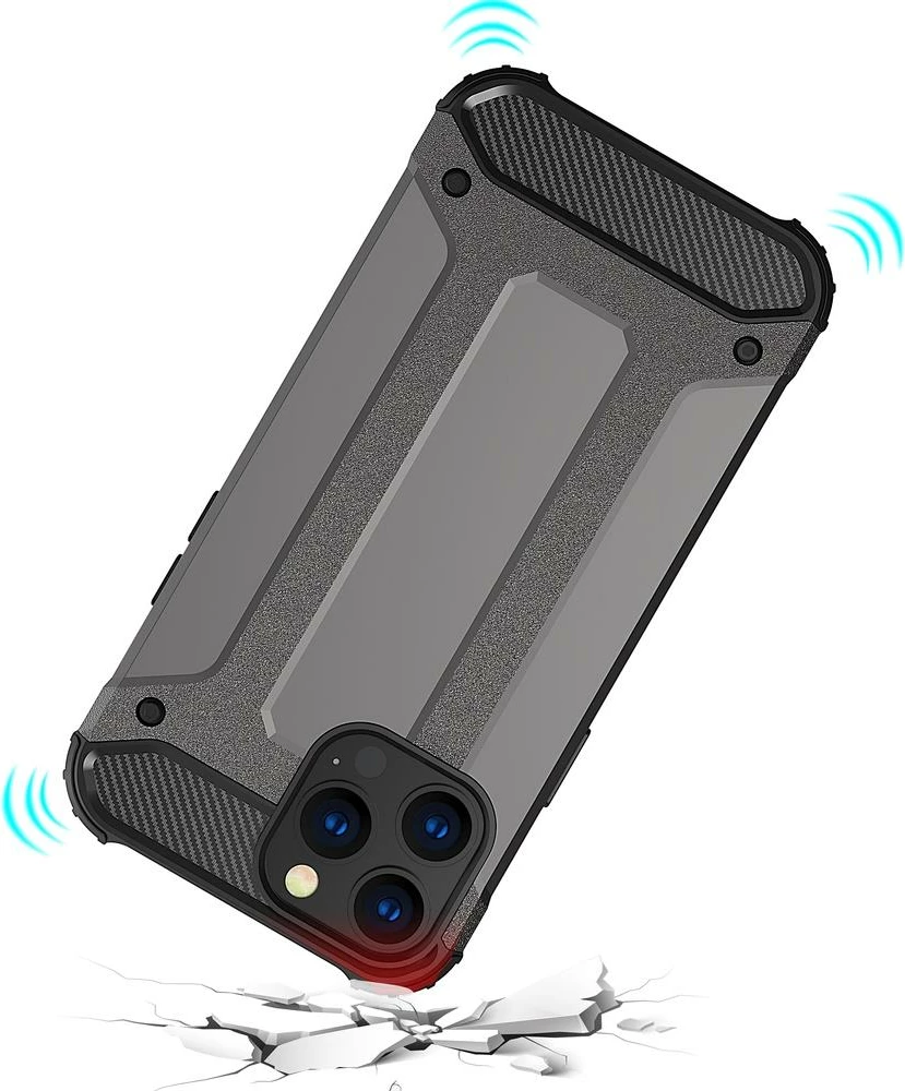 Mbështjellës Hurtel Hybrid Armor për iPhone 14 Pro Max, i zi