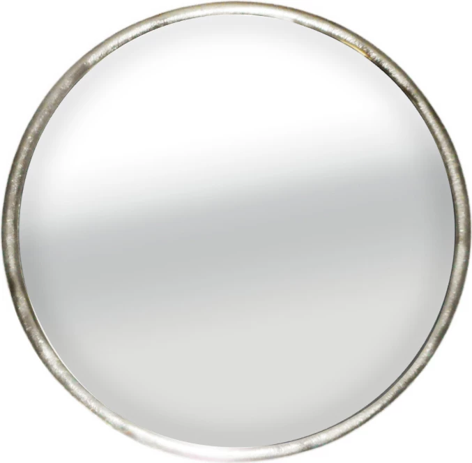 Pasqyrë muri CLAIR, ngjyrë argjendi, 58x58x10 cm