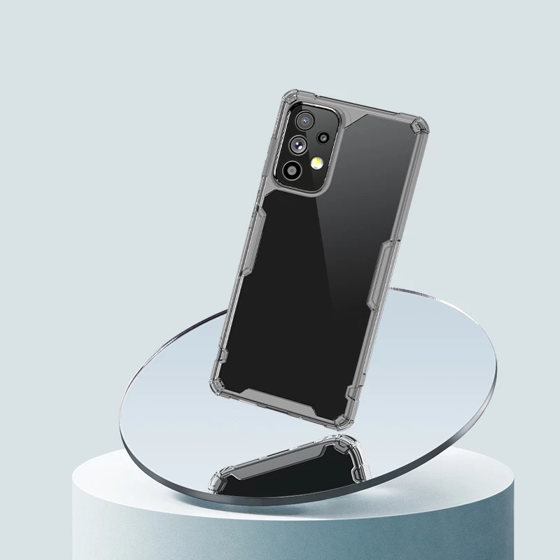 Mbështjellës Nillkin Nature Pro për Samsung Galaxy A73, transparent, i bardhë