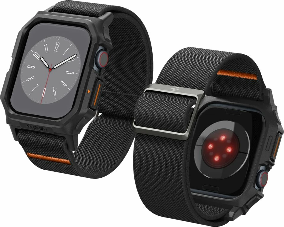 Rrip Spigen Lite Fit PRO për Apple Watch 10, 42mm, i zi