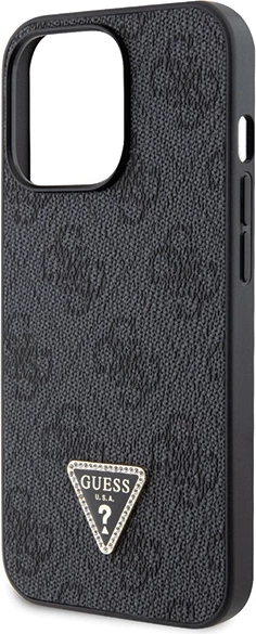 Mbështjellës Guess GUHCP13LP4TDSCPK për iPhone 13 Pro / 13, Crossbody 4G Metal Logo, i zi me rrip