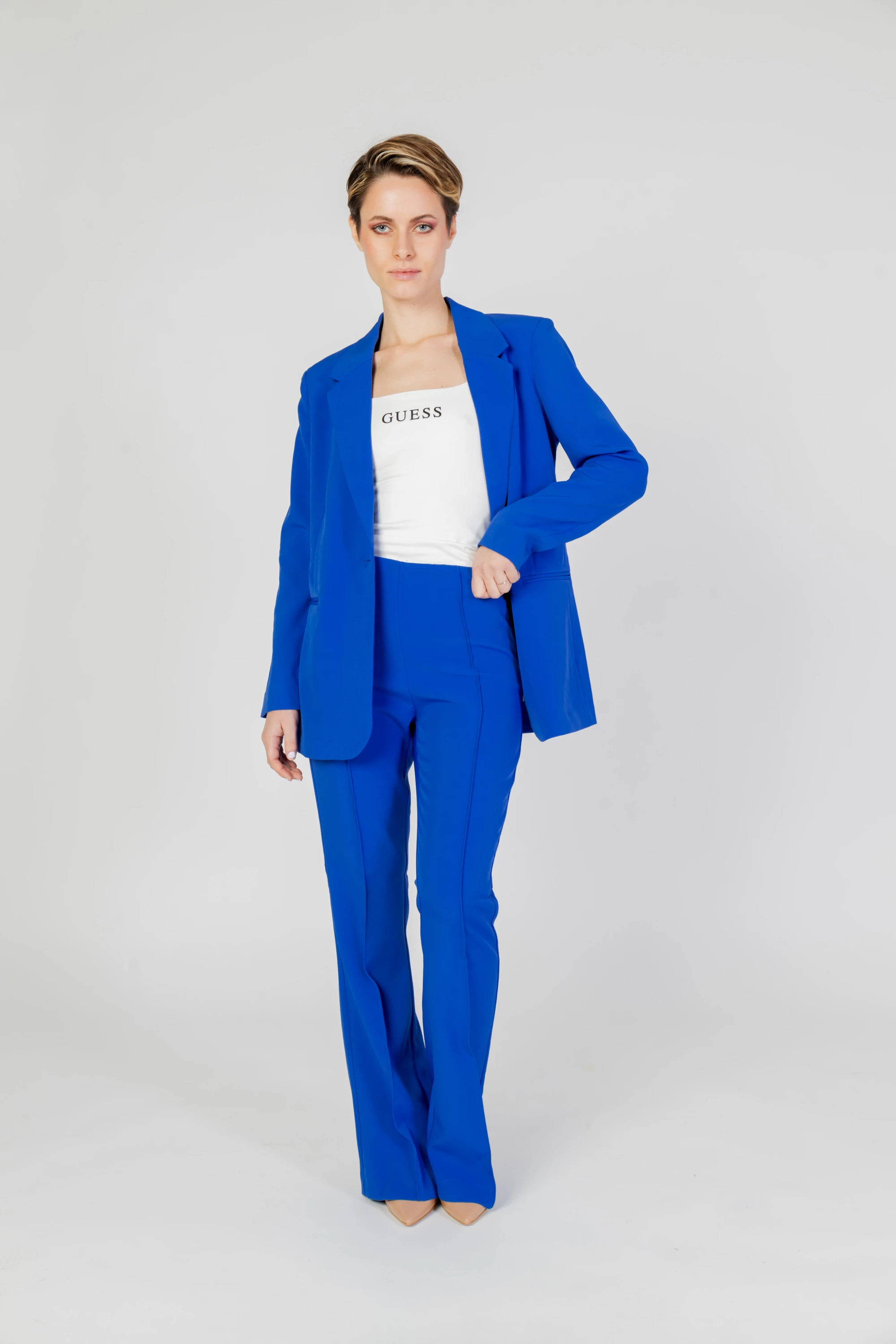 Pantallona për femra Only Onlastrid Life HW Fla Pin CC TLR RP 15318359, indigo [Madhësia: W40 L32]