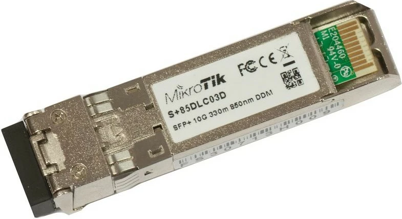 Transceiver MikroTik S+85DLC03D, Fiber optic, 10000 Mbit/s, SFP+, LC, 300 m, 850 nm