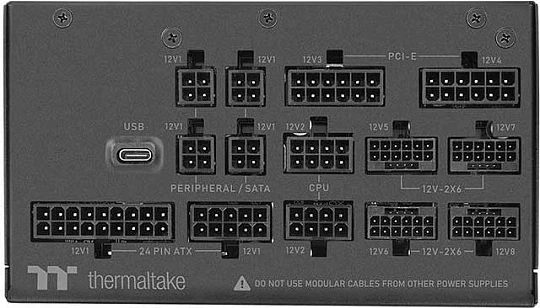 PSU Thermaltake Toughpower i2000W 2000W, 80 PLUS Platinum, ATX 3.1, Fully-Modular, e zezë