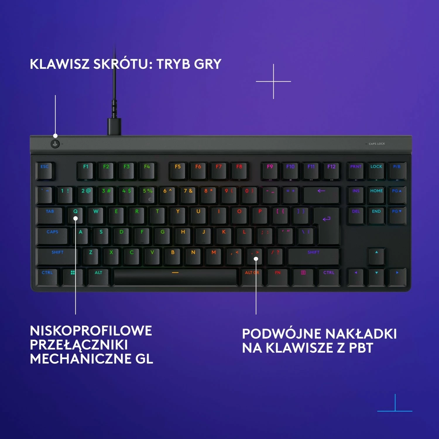 Tastierë Logitech G515 TKL, mekanike, RGB, e zezë