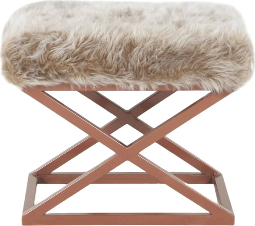 Puf Atelier del Sofa, pelush Capraz, ngjyrë bakri
