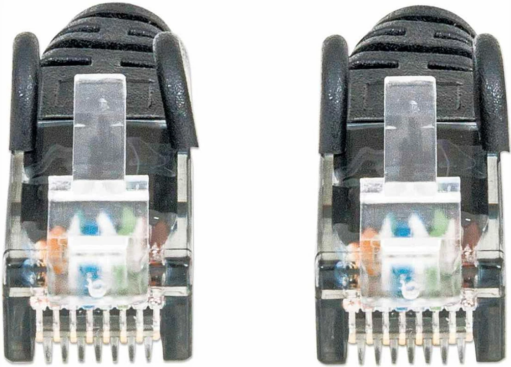 Kabllo rrjeti Intellinet Cat6 2m, RJ45, U/UTP, PVC, e zezë