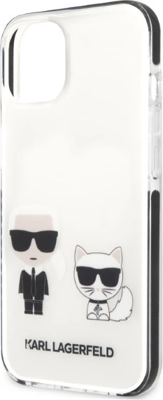 Mbështjellës Karl Lagerfeld KLHCP13STPEKCW për iPhone 13 mini 5.4", Hardcase, i bardhë