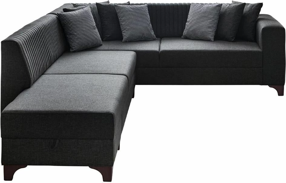 Kënd-sofë shtrat Atelier del Sofa, West majtas, ngjyrë antracit