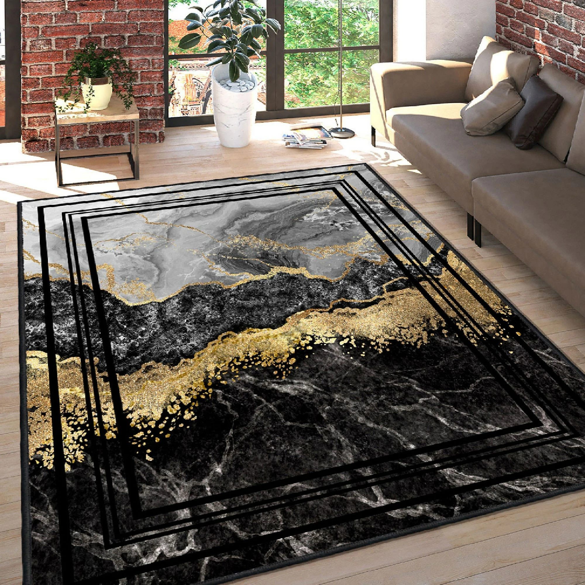 Qilim Velvet Conceptum Hypnose, shumëngjyrësh, 120x180cm, Els2375-2